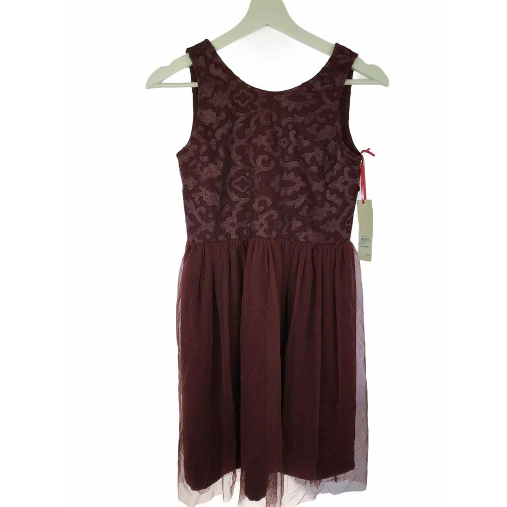 New Nordstrom Ruby & Bloom Dress, Maroon Red 14